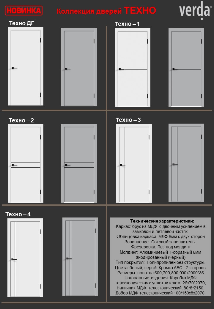Двери серии Техно